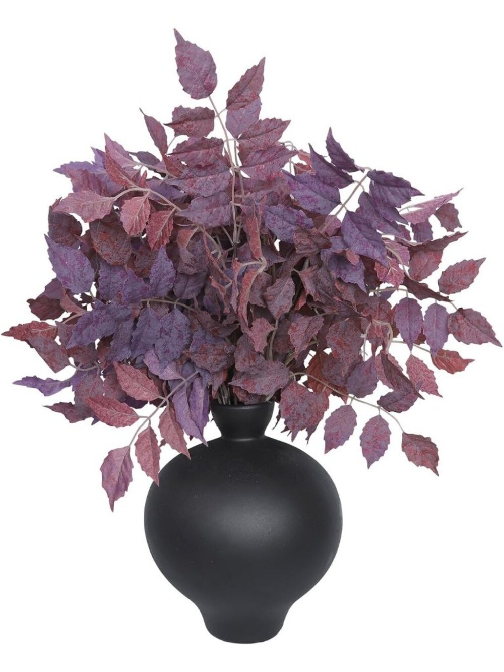 8 Pack Faux Burgundy Fall Leaf Stems - 22" Artificial Greenery for Home Decor
